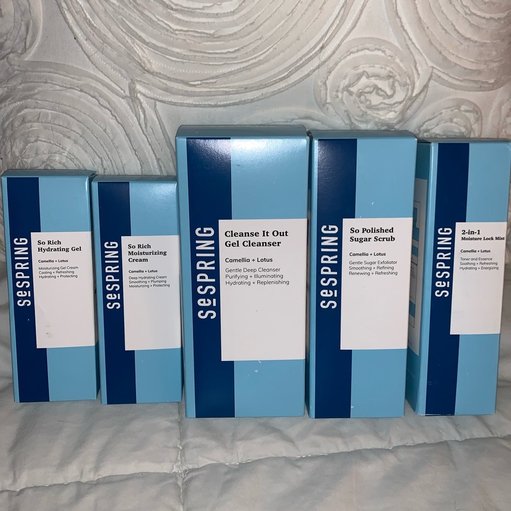 SeSpring scrub cleanser moisturizing lotion bundle